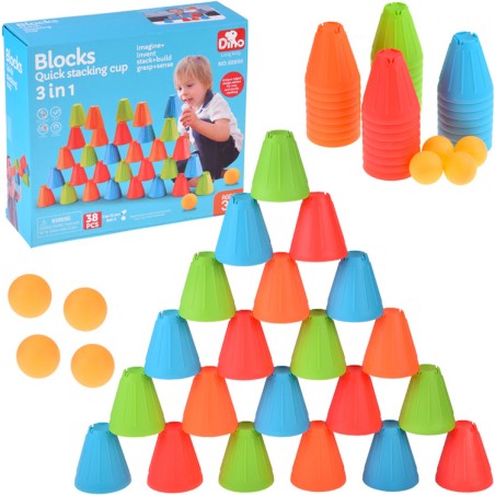 Stalo žaidimas "Fast cups"