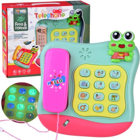 Spalvingas mygtukinis telefonas