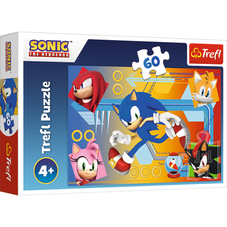 TREFL dėlionė "Sonic in Action", 60 det.