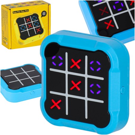 Elektroninis "Kryžiukai nuliukai" žaidimas 4in1 (mėlynas)