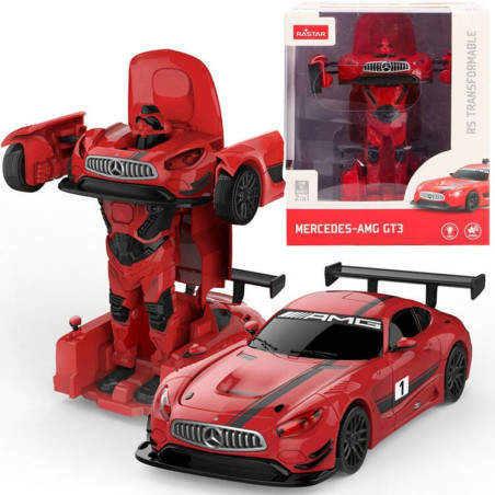 Mercedes GT3 AMG transformeris-automobilis (raudonas)