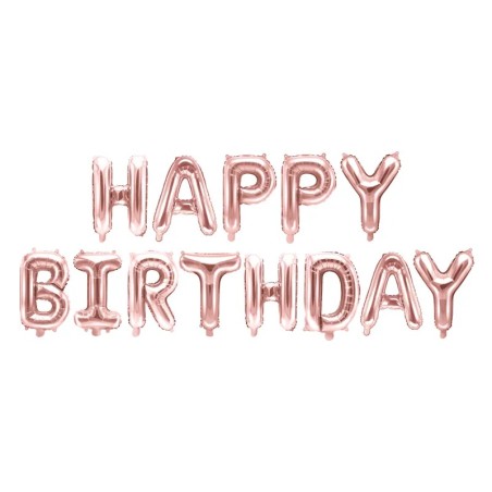 Folinis balionas "Happy birthday", 340x35 cm