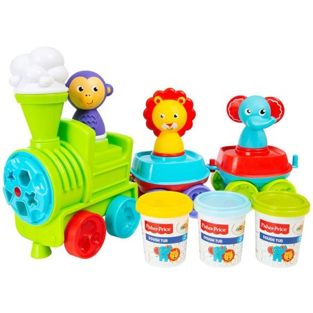 Fisher Price traukinukas su plastilinu
